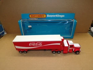 VINTAGE MATCHBOX SUPER KINGS #K-31 PETERBILT REFRIGERATION TRUCK ~ COCA-COLA - Picture 1 of 4