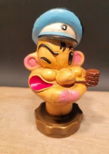 Antique Vintage Style Cast Iron Popeye Sailor Figure Radiator Cap Statue - Imagen 1 de 12