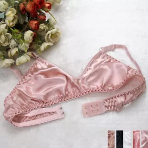 Women Summer Seamless Silk Bra Lady Ultra-Thin Comfort Sports Bralette Underwear - Picture 1 of 48