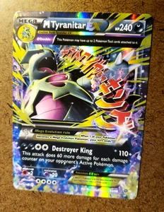TCG POKEMON MEGA M TYRANITAR EX XY Ancient Origins (AOR) ULTRA RARE! FULL ART! - Picture 1 of 14