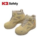 K2 Mens Winter Safety Shoes Work Boots Steel Toe Anti-Smash Warm Fur Shoes