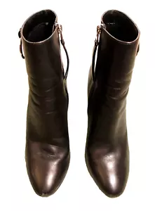 Stiefeletten, Gr. 37, Topshop, schwarz, Echtleder, seitl. Reißverschluss - Bild 1 von 7