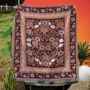 BOHO Woven Throw Blanket Sofa Bed Covers Picnic Blanket Home Decor 130*160CM - Picture 1 of 4