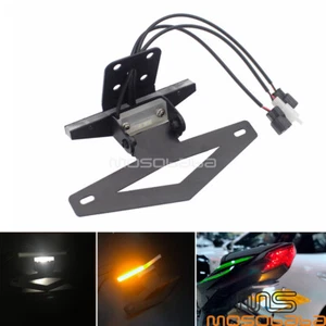Motorcycle Tail Tidy Fender Eliminator Kit LED License Plate Light For Kawasaki - Picture 1 of 12
