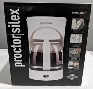 Proctor Silex 43501Y 12-Cup Coffee Maker White - Picture 1 of 2