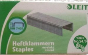 Leitz Heftklammern 24/6, verzinkt,(12x1000) 12.000 Stück, Tacker Klammern - Bild 1 von 3