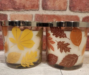 FALLING LEAVES 3 Wick Candle x2 Sonoma Goods For Life - Picture 1 of 4