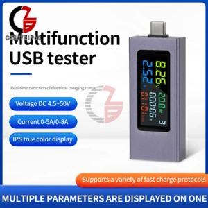 USB Type-C Digital Display Power Tester Voltage Current Capacity Meter DC4.5~50V - Picture 1 of 23
