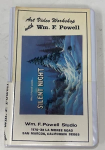 Art Video Workshop Artist William F. Powel Paints Silent Night VHS San Marcos Ca - Picture 1 of 6