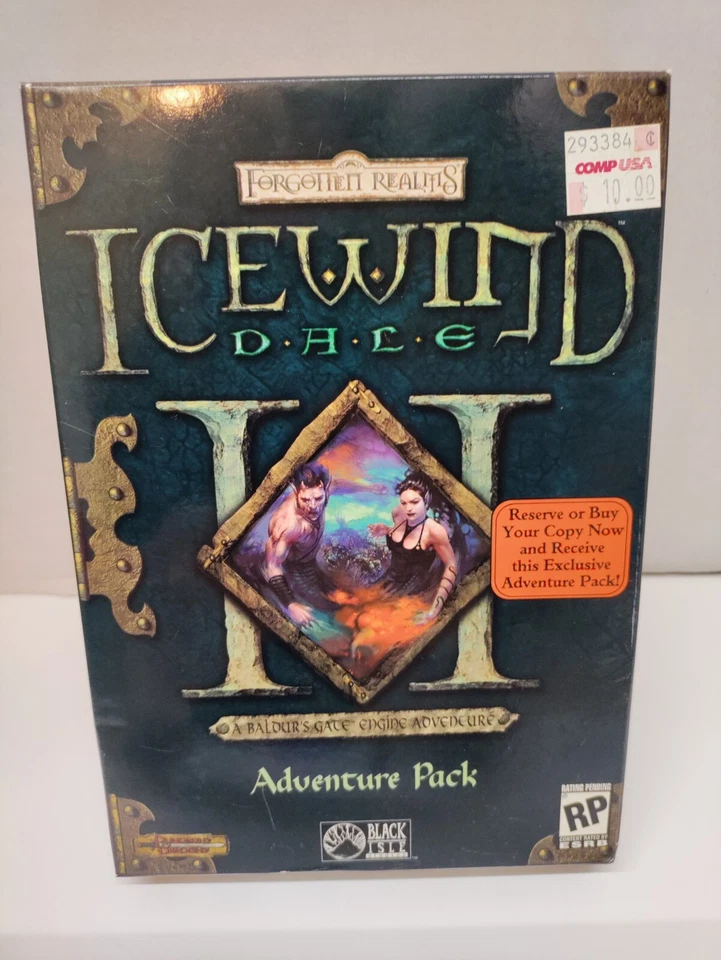 Icewind Dale II Adventure Pack Forgotten Realms D&D PC New, Sealed Small Box  - Image 1 of 4