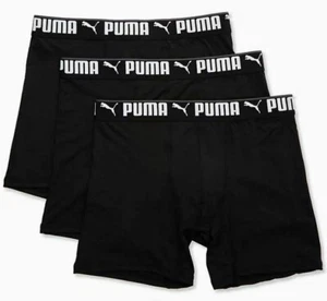 3 Slip Boxer PUMA Performance Vestibilità Atletica Nero 3 CONFEZIONI Biancheria Intima OFFERTA!!! - Foto 1 di 6