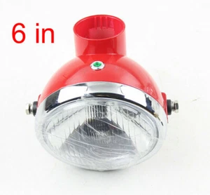 6” Red Plastics Head light Lamp For Honda Monkey Z50 Z50R Z50J Skyteam Gorilla - Picture 1 of 5