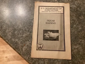 1927 US Department Agriculture Farmers' Bulletin No 684 Squab Raising - Picture 1 of 4
