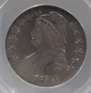 1824 Capped Bust Half Dollar - ANACS VF35 Cleaned - #7727866 - Picture 1 of 4