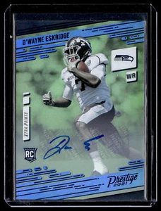 2021 Panini Prestige D'wayne Eskridge Blue Auto - Picture 1 of 2