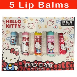 HELLO KITTY 5 LIP BALM FLAVORED SET - Picture 1 of 1