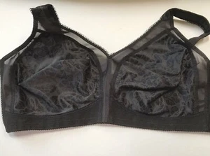 Reggiseno senza ferretto Playtex 18 ore originale comfort strap - stile 4693 - nero - Foto 1 di 5