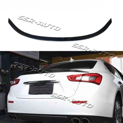 Alerón de alerón de fibra de carbono real para sedán Maserati Ghibli 2014-2022 Foto 1 de 4