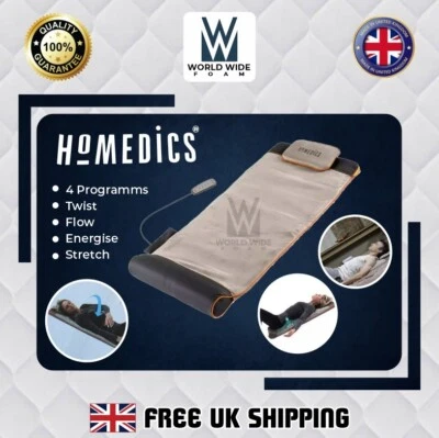 HOMEDICS STRETCH PLUS RÜCKENMASSAGE DEHNMATTENMASSAGEGERÄT INSPIRIERT VON YOGA 4 PROGRAMME