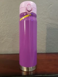 Portable Vacuum Sealed Thermos for Hot and Cold Drinks (16 OZ) - Purple & Pink - Picture 1 of 3