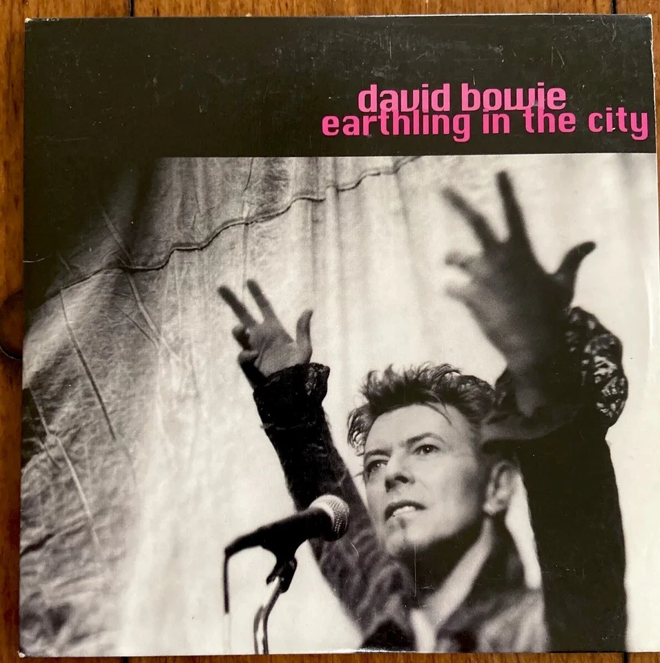 DAVID BOWIE Earthling In City US Promo CD Eno Live Remix 7 Years Tibet Mandarin Foto 1 de 3