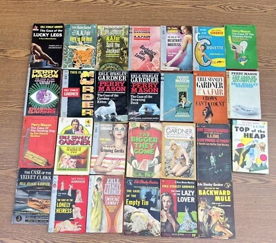 Lot Of Vintage Erle Stanley Gardner Perry Mason Mystery Detective Books AA Fair Foto 1 de 4