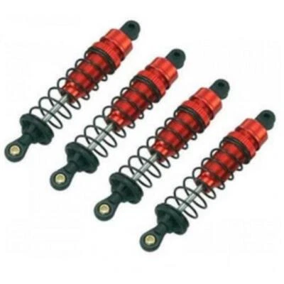 Carson 500405715 1:10 Red Aluminum Oil Damper Set (4 Pcs.) Buggy 100mm, (Tamiya) - Image 1 of 2