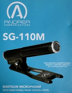 Andrea Shotgun Microphone SG-110M - Directional Noise Cancellation ~ VGC - Afbeelding 1 van 9