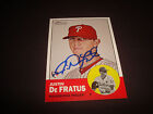 Justin De Fratus Phillies 2012 Topps Heritage 192 Signed Authentic Autograph 920