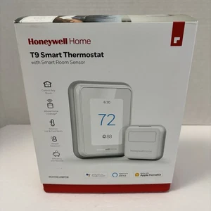 NEW Honeywell Home T9 Smart Thermostat with Smart Room Sensor White - Open Box - Picture 1 of 8