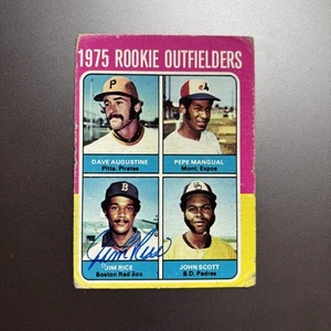 JIM RICE 1975 TOPPS ROOKIE RC AUTOGRAPHED SIGNED AUTO BASEBALL CARD - Picture 1 of 1