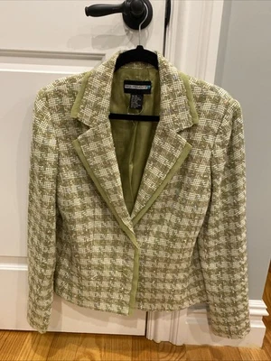 Requirements Woman’s 14 Blazer chartreuse, multicolor color Tweed Long Sleeve - Image 1 of 4