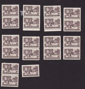 Canada Fur Resources 10¢ 'G' overprint, MNH Lot of 19, sc#O26 (Lot 1) - Bild 1 von 1