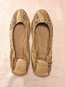 Tory Burch Flat Women 11 Leather Ballet Elasticize Slip On Multi Animal Cruise - Picture 1 of 6
