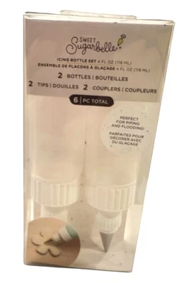 NEW 2 Pack Sweet Sugarbelle Bottle Coupler Set 8oz Perfect for Piping Flooding - Изображение 1 из 4