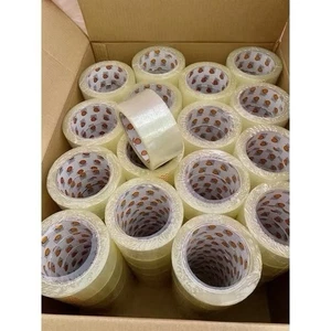 12 ROLLS CLEAR TAPE PARCEL STRONG 48MM X 100M BOX SEALING SELLOTAPE PACKAGING - Picture 1 of 2