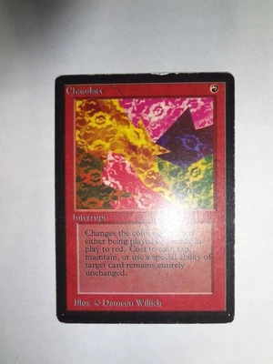 MTG MAGIC THE GATHERING CARD ORIGINAL BETA RED CHAOSLACE INSTANT RARE - Image 1 of 2