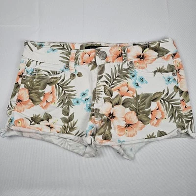 Pantalones Cortos Para Mujer Aeropostale Midi Talla 00 Cintura 26 Estampado Floral Y2K Foto 1 de 4