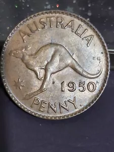 Australian 1950y. PENNY CH UNC - Picture 1 of 6