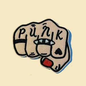 Iron-On Punk Patch/Rebellion Symbol/Music Festival Gear/Iron on Patch Lover/DIY - Picture 1 of 2
