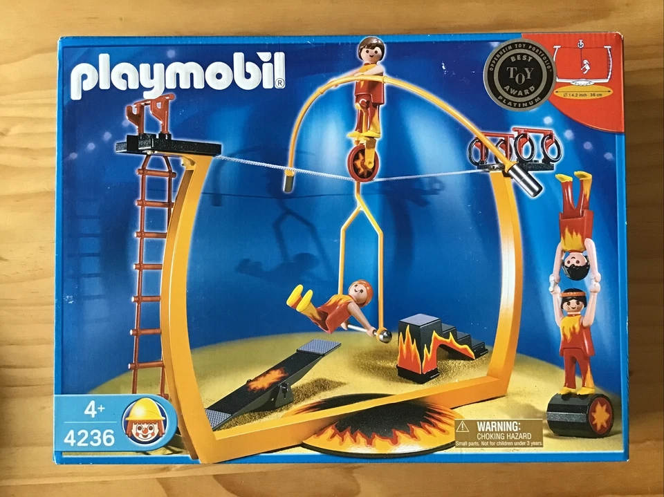 PLAYMOBIL 4236 Circus Tightrope Trapeze Unicycle Highwire Act Acrobats