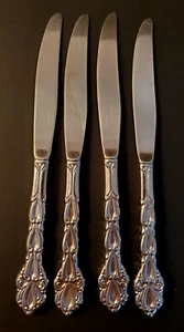 Oneida Community Edelstahl-Kronleuchter 4 Abendessen Messer - Bild 1 von 3