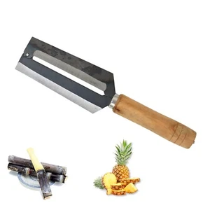 1PC Carbon Steel Sugarcane Knife Pineapple Peeler Melon and Fruit Peeling Knife - Picture 1 of 4