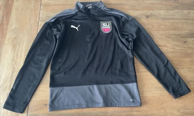 Puma X Steel United 1/4 Fútbol Calentamiento Chaqueta Para Hombre Mediana Sudadera Atlética Foto 1 de 4