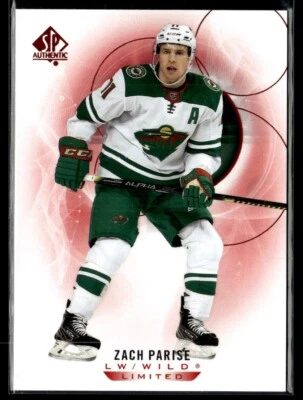 2020-21 SP Authentic Limited red Zach Parise #95 H7R1K - Image 1 of 2