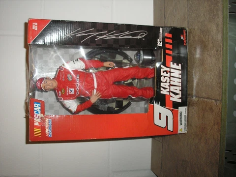 Kasey Kahne #9 12" Series One Figure new in box,been on shelf on display Free SH Cover