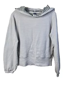 Patagonia Women's Size Small Elysian Soft Hoodie Sweatshirt Beige Green Striped - Picture 1 of 8