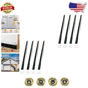 Durable Garage Door Brush Sweep Seal, 39.37In - 8 Sets for Complete Protection - Picture 1 of 9