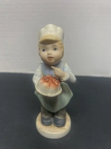 Bäckerjunge Porzellan Figur sehr süß Finger lecken - Bild 1 von 4