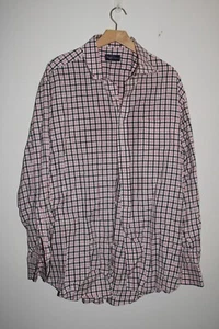 Camisa de vestir para hombre Ralph Lauren Purple Label XX-Grande rosa gris a cuadros 2XL elegante - Imagen 1 de 8